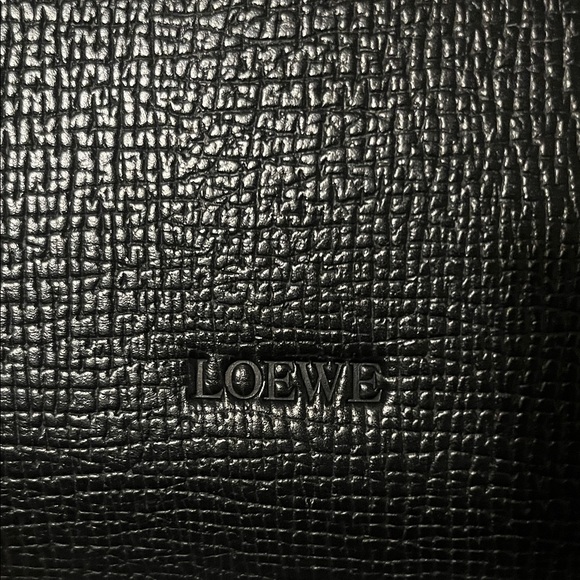 Loewe Black Vintage Leather Tote with Gold Hardware - Picture 2 of 11